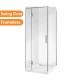 1000*1000*2000mm Chrome Frameless Swing Door Square Shower Box